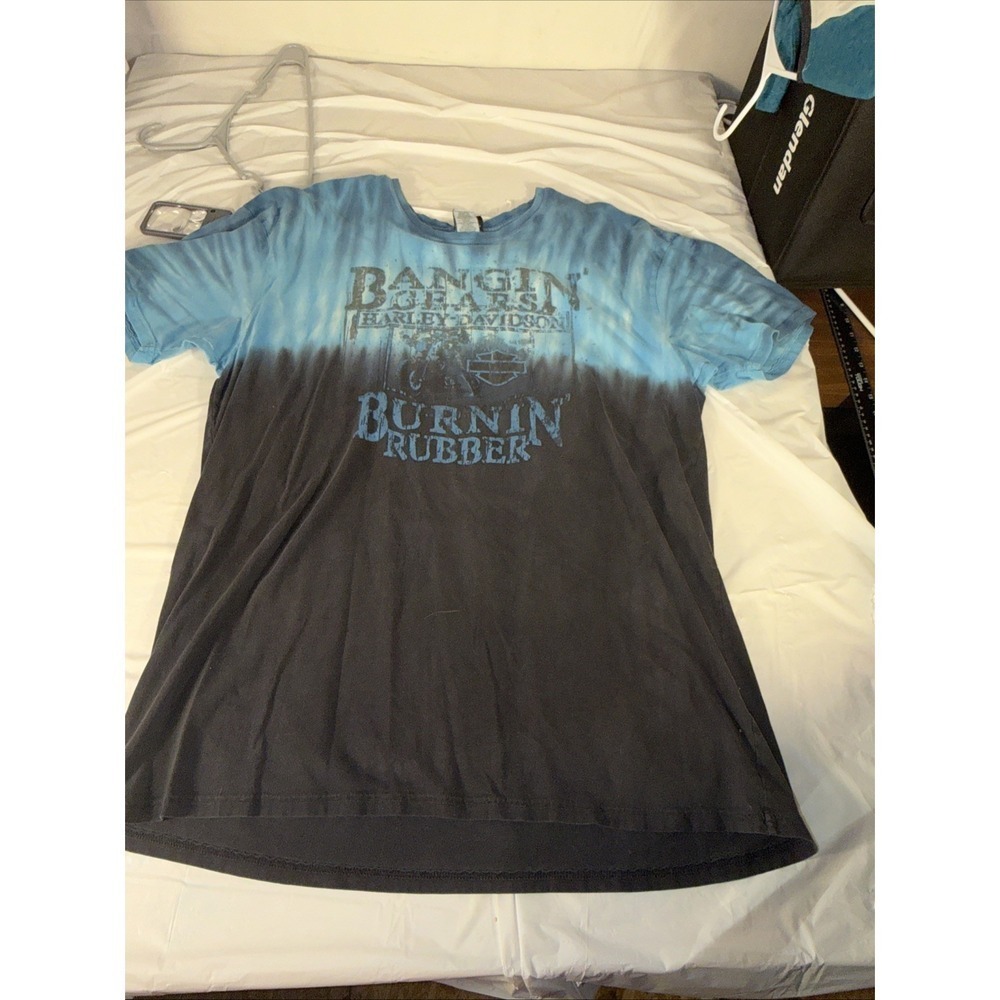 Harley Davidson Mens 2XL Tie Dye T-Shirt North End Plattsburgh NY Dragon Graphic